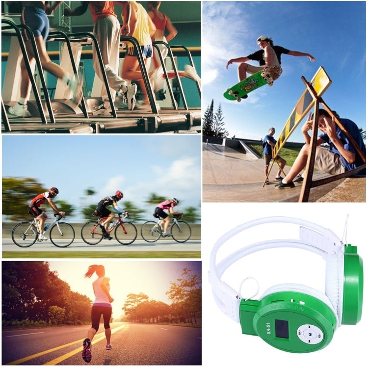 SH-S1 Folding Stereo HiFi Wireless Sports Headphone Headset with LCD Screen to Display Track Information & SD / TF Card, For Smart Phones & iPad & Laptop & Notebook & MP3 or Other Audio Devices