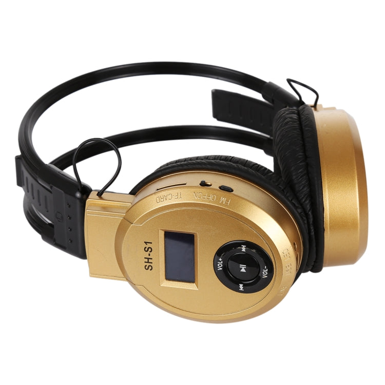 SH-S1 Folding Stereo HiFi Wireless Sports Headphone Headset with LCD Screen to Display Track Information & SD / TF Card, For Smart Phones & iPad & Laptop & Notebook & MP3 or Other Audio Devices