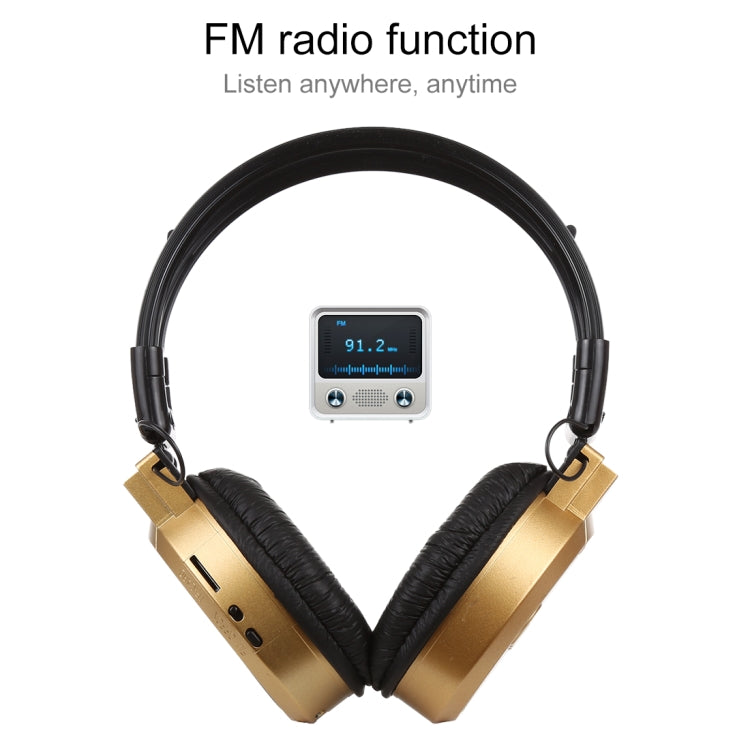 SH-S1 Folding Stereo HiFi Wireless Sports Headphone Headset with LCD Screen to Display Track Information & SD / TF Card, For Smart Phones & iPad & Laptop & Notebook & MP3 or Other Audio Devices