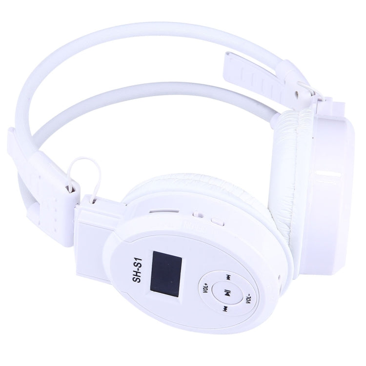 SH-S1 Folding Stereo HiFi Wireless Sports Headphone Headset with LCD Screen to Display Track Information & SD / TF Card, For Smart Phones & iPad & Laptop & Notebook & MP3 or Other Audio Devices