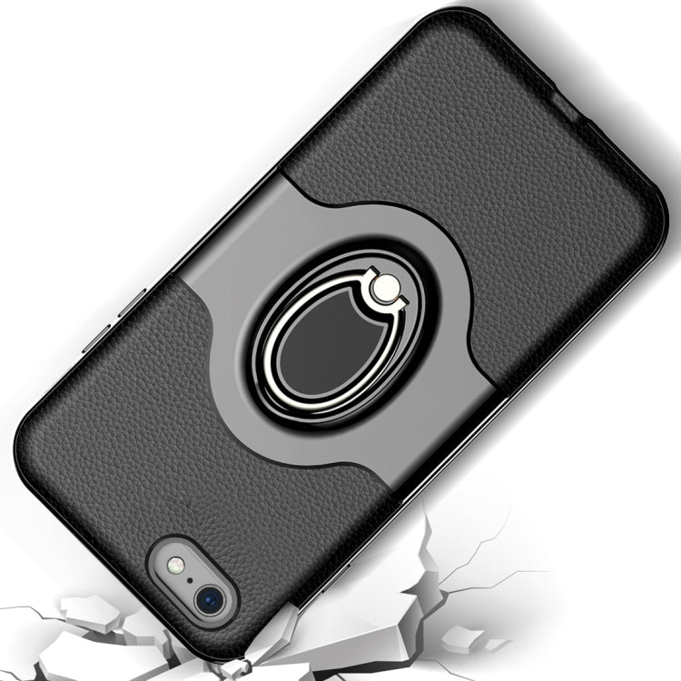 For iPhone 6 & 6s Dropproof Full Coverage Protective Case Cover with Rotatable Ring Holder