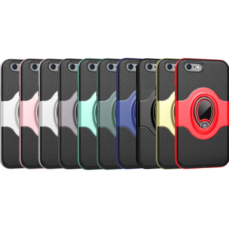 For iPhone 6 & 6s Dropproof Full Coverage Protective Case Cover with Rotatable Ring Holder