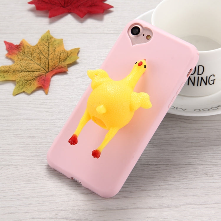For iPhone 6 & 6s 3D Chicken Pattern Squeeze Relief Squishy Dropproof Protective Back Cover Case