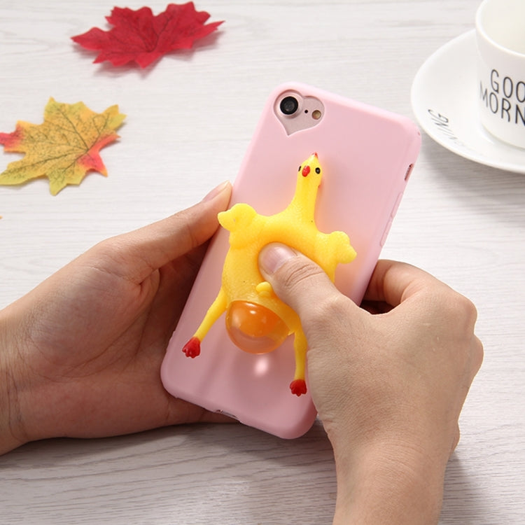For iPhone 6 & 6s 3D Chicken Pattern Squeeze Relief Squishy Dropproof Protective Back Cover Case