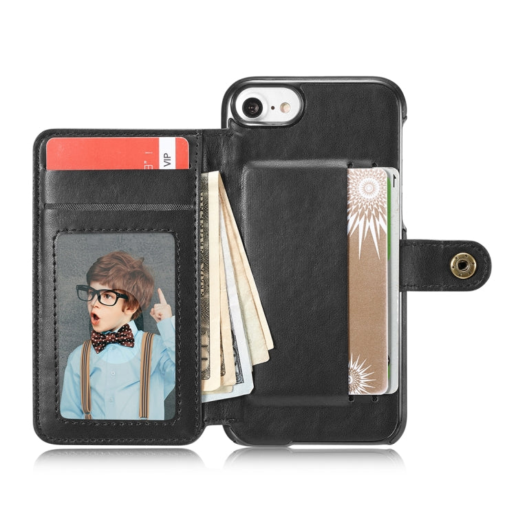 For iPhone 6 & 6s Retro PU Lattices Leather Texture Horizontal Flip Protective Leather Case with Holder & Card Slots & Wallet & Photo Frame