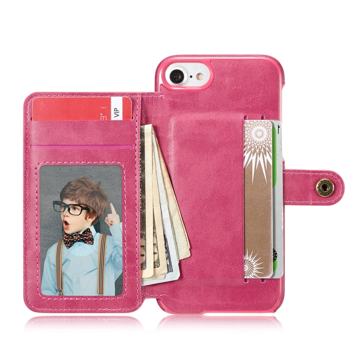 For iPhone 6 & 6s Retro PU Lattices Leather Texture Horizontal Flip Protective Leather Case with Holder & Card Slots & Wallet & Photo Frame