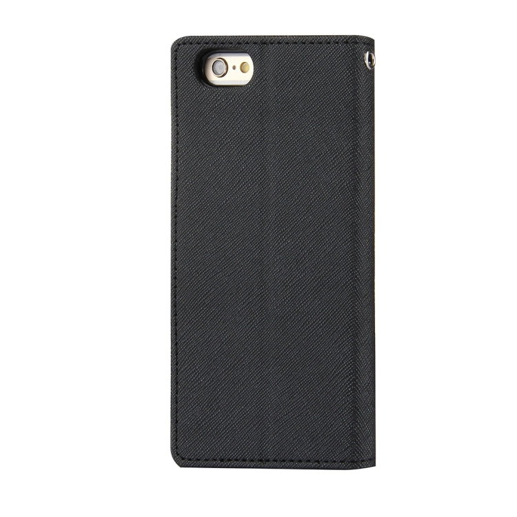 GOOSPERY FANCY DIARY for iPhone 6 & 6s Cross Texture Horizontal Flip Leather Case with Card Slots & Wallet & Holder