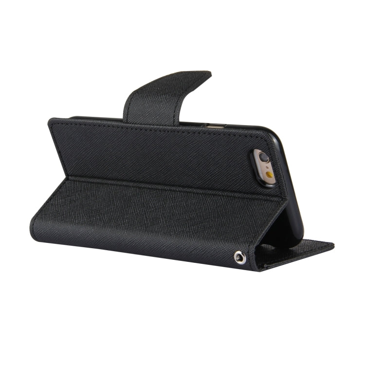 GOOSPERY FANCY DIARY for iPhone 6 & 6s Cross Texture Horizontal Flip Leather Case with Card Slots & Wallet & Holder