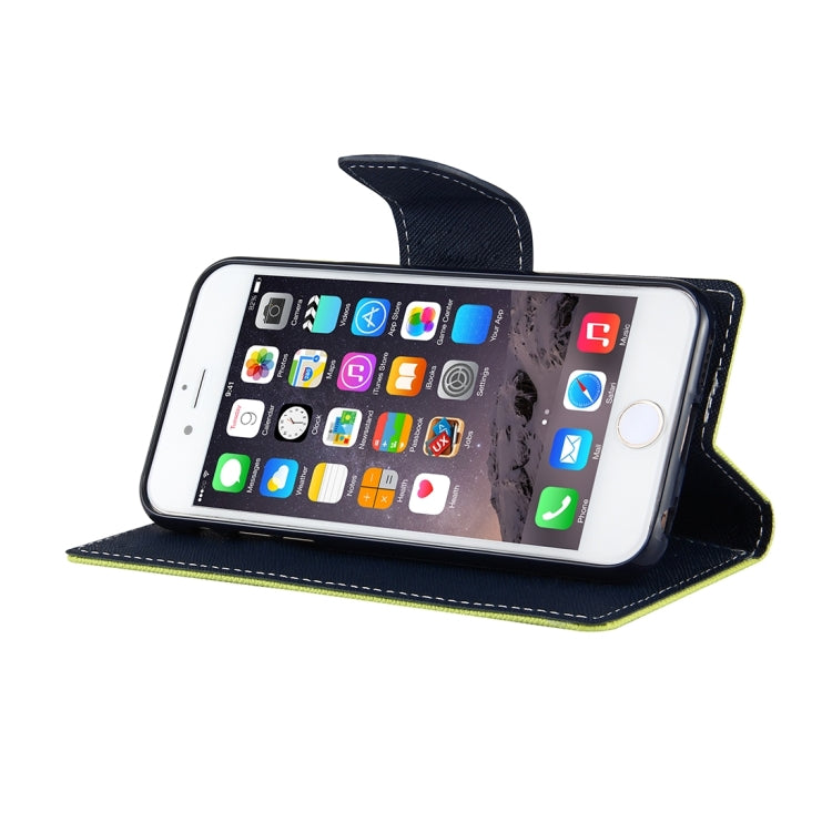 GOOSPERY FANCY DIARY for iPhone 6 & 6s Cross Texture Horizontal Flip Leather Case with Card Slots & Wallet & Holder