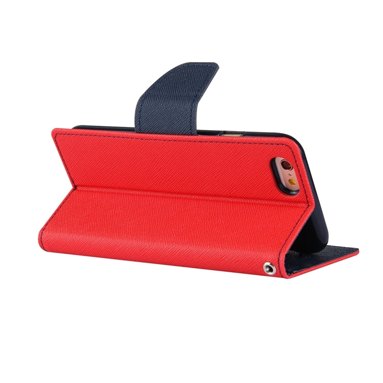 GOOSPERY FANCY DIARY for iPhone 6 & 6s Cross Texture Horizontal Flip Leather Case with Card Slots & Wallet & Holder
