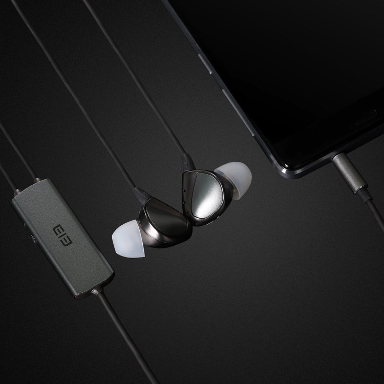 ELE Whisper 3.5mm In-Ear Active Noise Cancelling HiFi Stereo Wire Control Earphone with Mic, For iPad, iPhone, Galaxy, Huawei, Xiaomi, LG, HTC and Other Smart Phones(Grey)