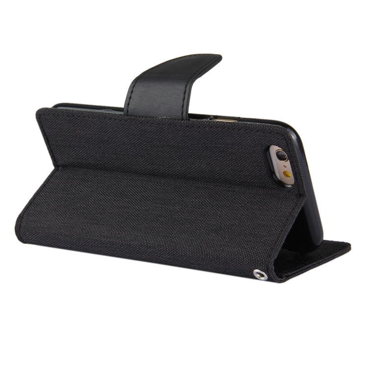 GOOSPERY CANVAS DIARY for iPhone 6 & 6s Canvas Texture Horizontal Flip Leather Case with Card Slots & Wallet & Holder