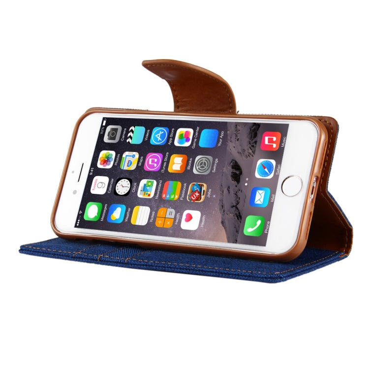 GOOSPERY CANVAS DIARY for iPhone 6 & 6s Canvas Texture Horizontal Flip Leather Case with Card Slots & Wallet & Holder