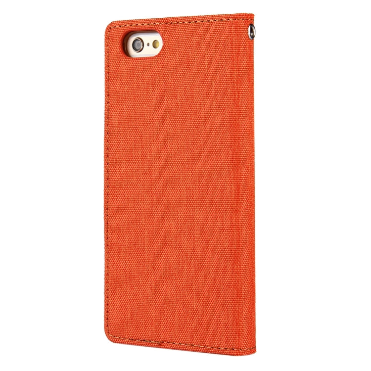 GOOSPERY CANVAS DIARY for iPhone 6 & 6s Canvas Texture Horizontal Flip Leather Case with Card Slots & Wallet & Holder