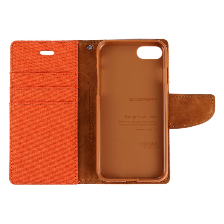 GOOSPERY CANVAS DIARY for iPhone 6 & 6s Canvas Texture Horizontal Flip Leather Case with Card Slots & Wallet & Holder