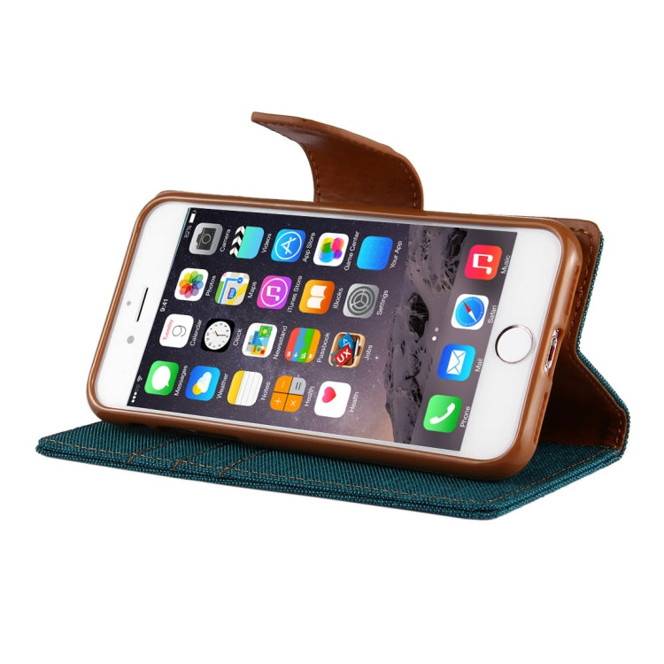 GOOSPERY CANVAS DIARY for iPhone 6 & 6s Canvas Texture Horizontal Flip Leather Case with Card Slots & Wallet & Holder