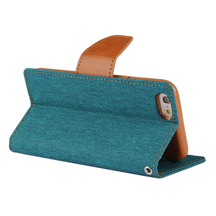 GOOSPERY CANVAS DIARY for iPhone 6 & 6s Canvas Texture Horizontal Flip Leather Case with Card Slots & Wallet & Holder