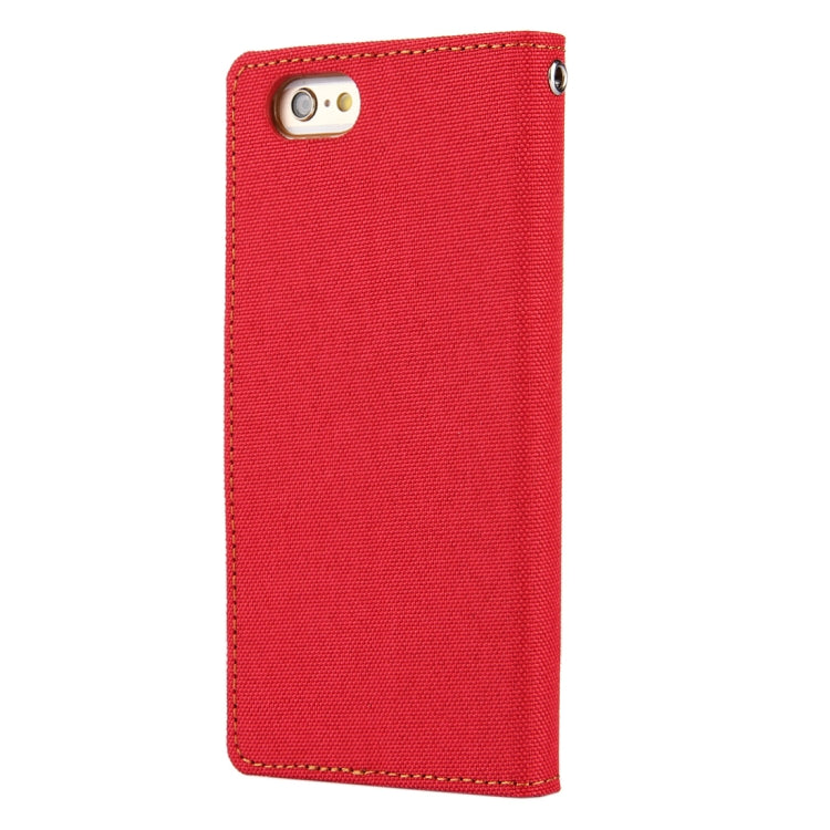 GOOSPERY CANVAS DIARY for iPhone 6 & 6s Canvas Texture Horizontal Flip Leather Case with Card Slots & Wallet & Holder