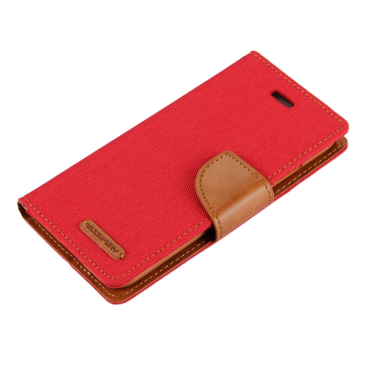 GOOSPERY CANVAS DIARY for iPhone 6 & 6s Canvas Texture Horizontal Flip Leather Case with Card Slots & Wallet & Holder
