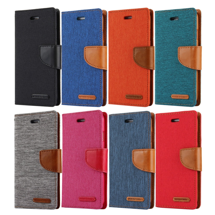 GOOSPERY CANVAS DIARY for iPhone 6 & 6s Canvas Texture Horizontal Flip Leather Case with Card Slots & Wallet & Holder