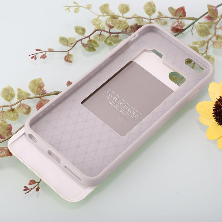 GOOSPERY for iPhone 6 & 6s TPU + PC Sky Slide Bumper Protective Back Case with Card Slots