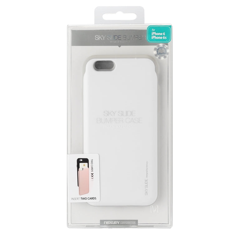GOOSPERY for iPhone 6 & 6s TPU + PC Sky Slide Bumper Protective Back Case with Card Slots