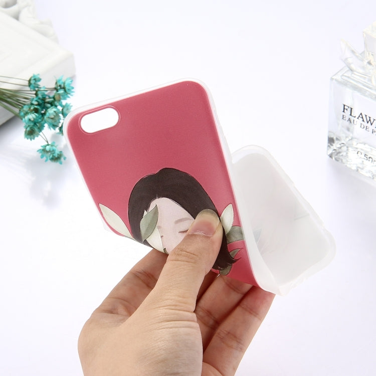 For iPhone 6 & 6s TPU Frosted Embossed