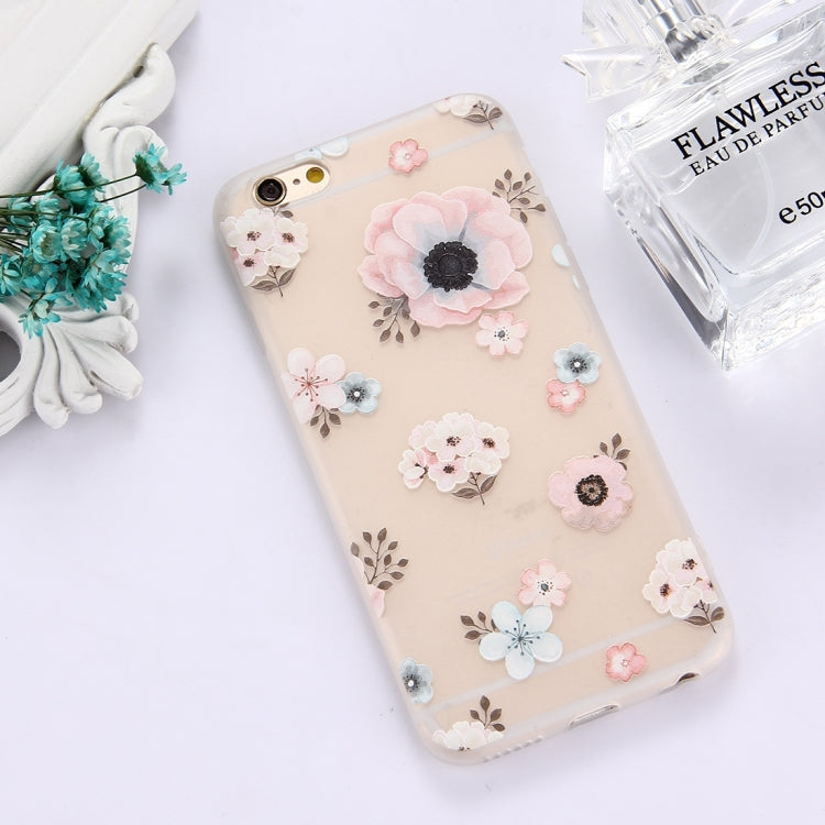 For iPhone 6 & 6s TPU Frosted Embossed