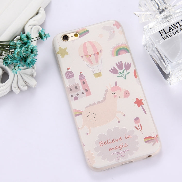 For iPhone 6 & 6s TPU Frosted Embossed