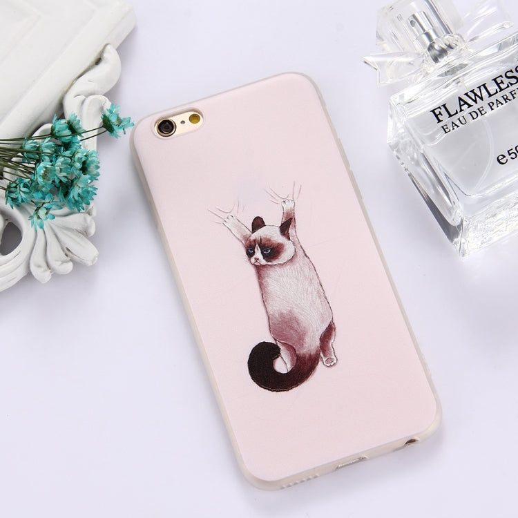 For iPhone 6 & 6s TPU Frosted Embossed
