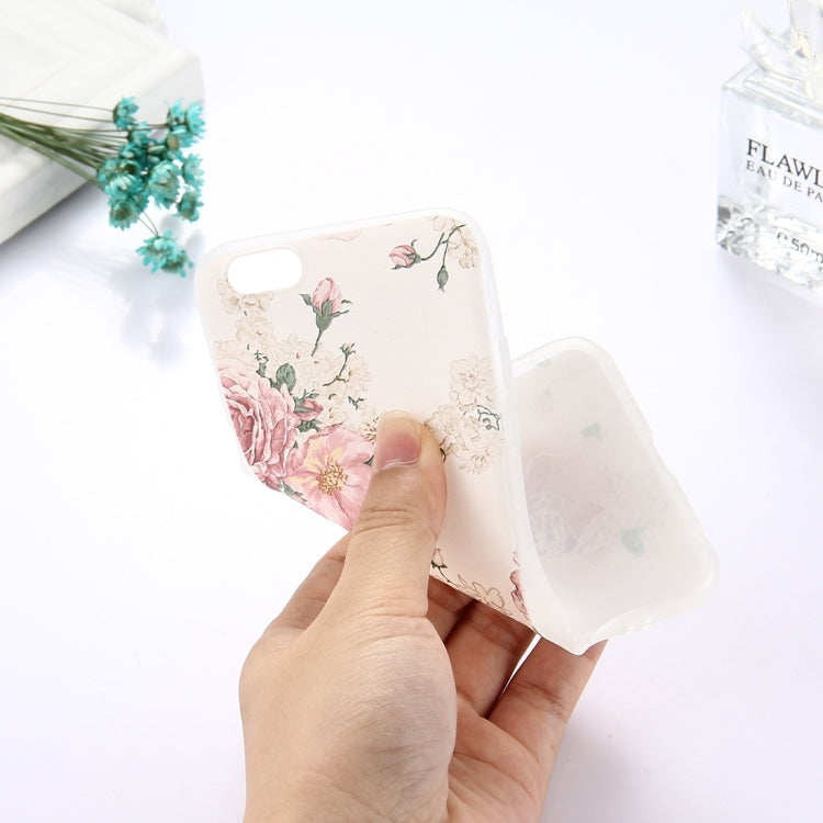 For iPhone 6 & 6s TPU Frosted Embossed