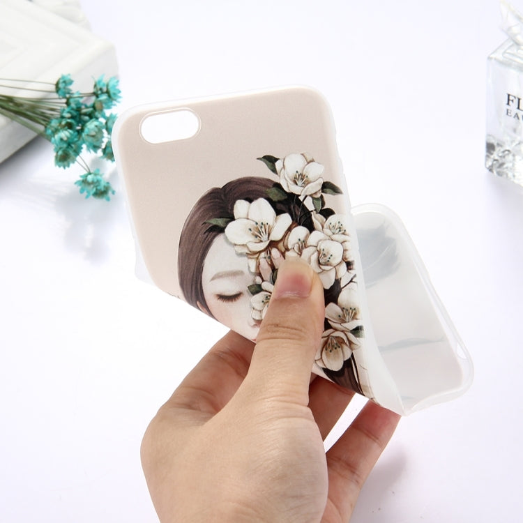 For iPhone 6 & 6s TPU Frosted Embossed