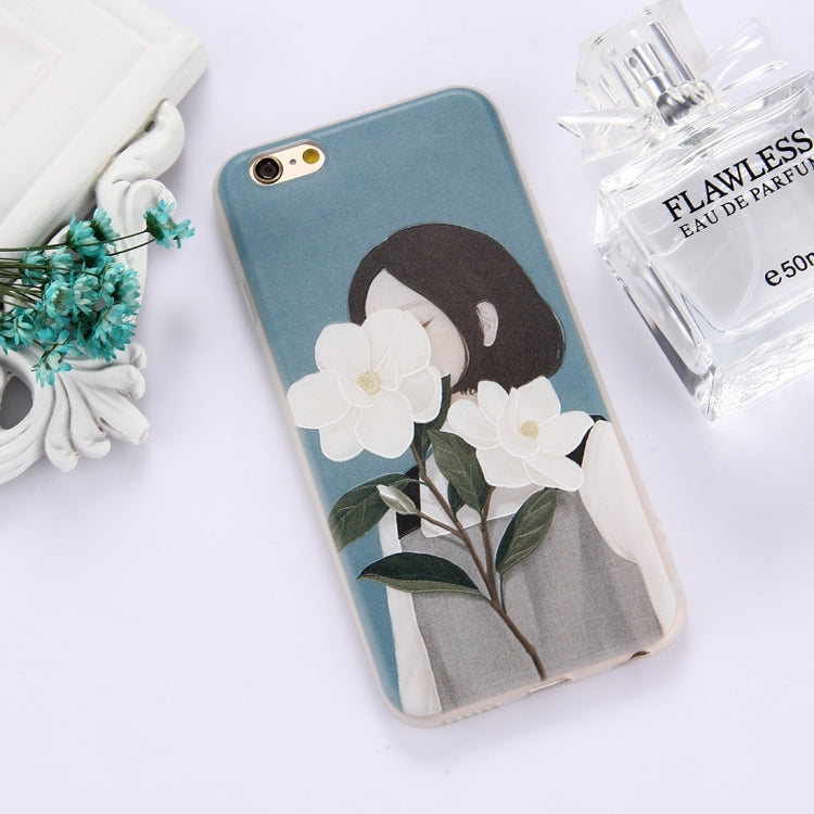 For iPhone 6 & 6s TPU Frosted Embossed