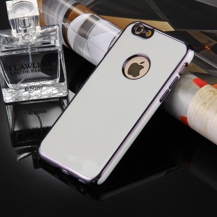 For iPhone 6 & 6s 360 Degree Shockproof Detachable Electroplating TPU + PC Combination Protective Case with White PC Cover