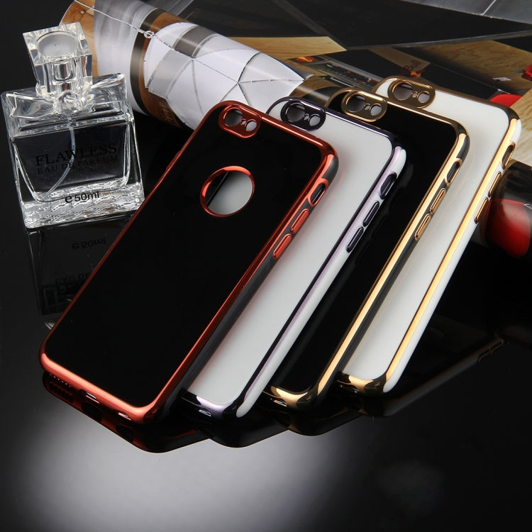 For iPhone 6 & 6s 360 Degree Shockproof Detachable Electroplating TPU + PC Combination Protective Case with White PC Cover