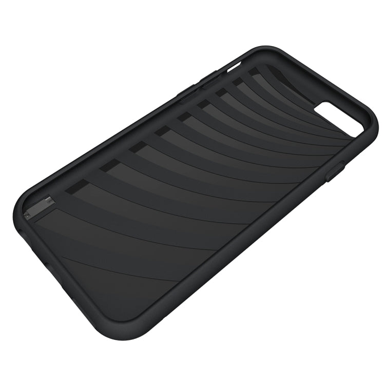 For iPhone 6 & 6s Brushed Texture Separable TPU + PC Combination Back Case with Card Slot & Holder