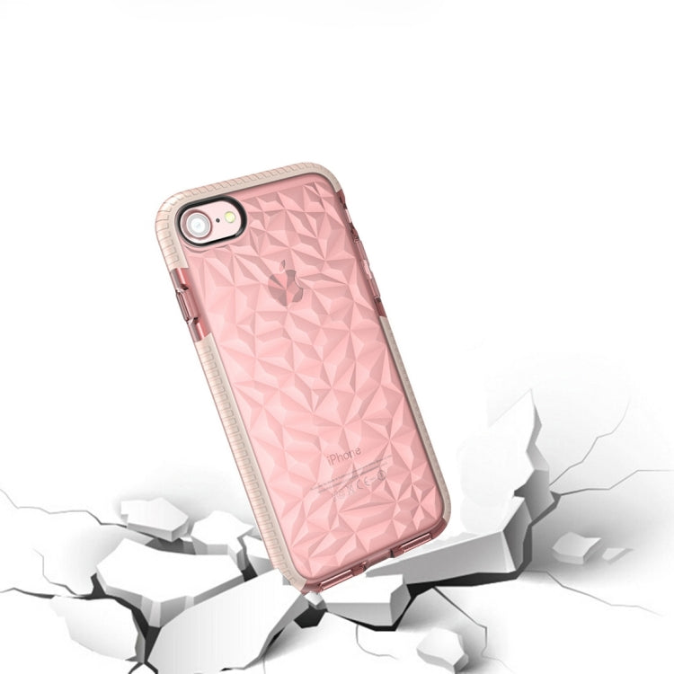 For iPhone 6 & 6s Diamond Texture TPU Dropproof Protective Back Cover Case