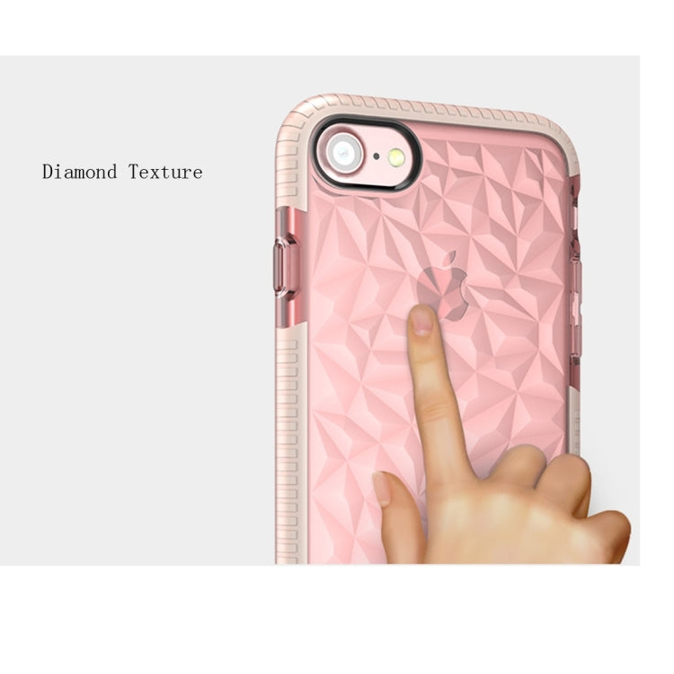 For iPhone 6 & 6s Diamond Texture TPU Dropproof Protective Back Cover Case