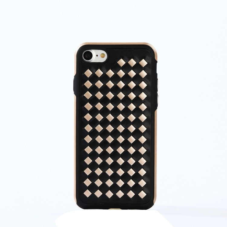 For iPhone 6 & 6s Diamond Knit Texture TPU Paste Skin Protective Case