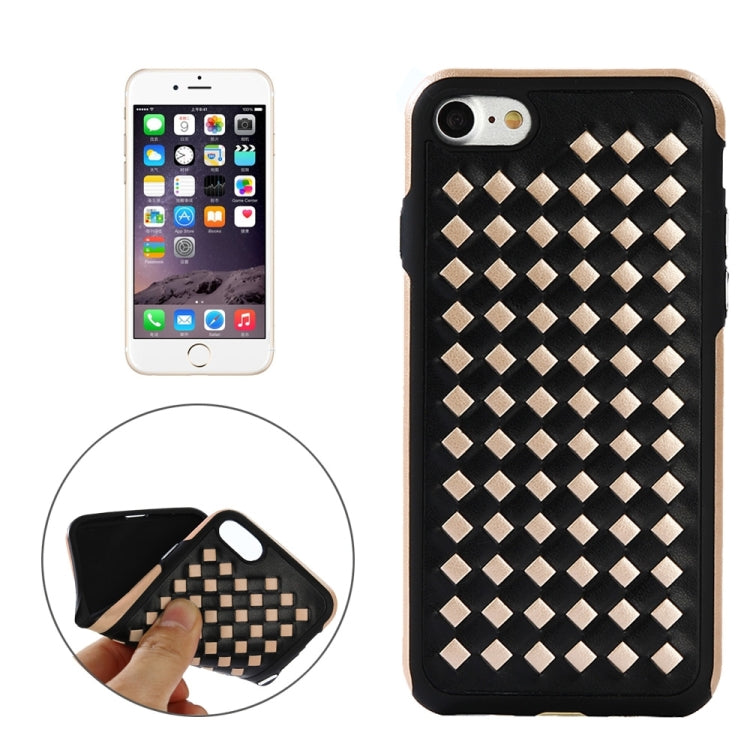 For iPhone 6 & 6s Diamond Knit Texture TPU Paste Skin Protective Case