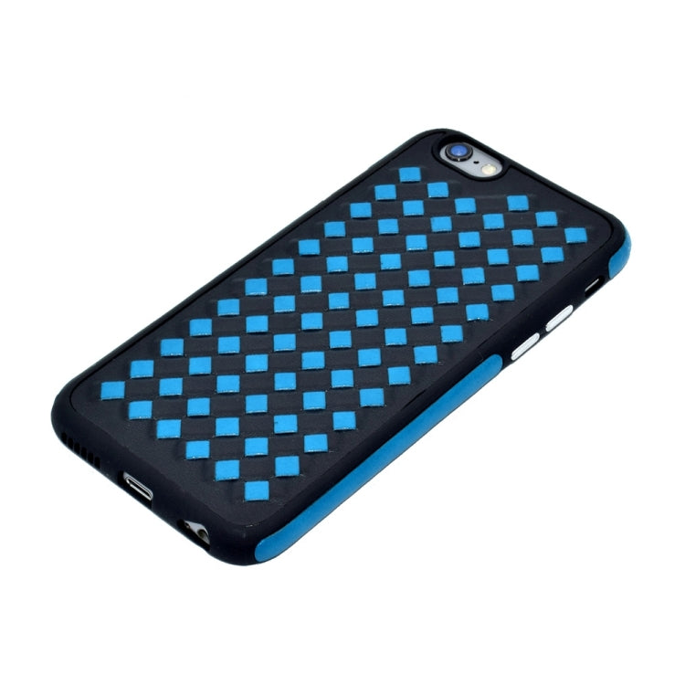 For iPhone 6 & 6s Diamond Knit Texture TPU Paste Skin Protective Case