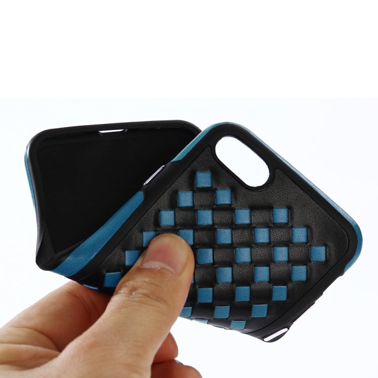 For iPhone 6 & 6s Diamond Knit Texture TPU Paste Skin Protective Case