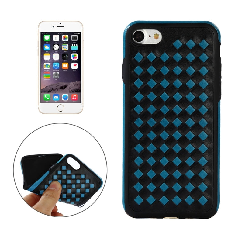 For iPhone 6 & 6s Diamond Knit Texture TPU Paste Skin Protective Case