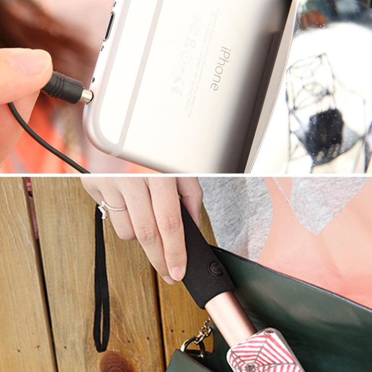 ROCK Portable Wire Controlled Monopod Folding Extendable Handheld Holder Selfie Stick with Dressing Mirror for iOS & Android Phone, Folded Length: 24.5cm, Max Extension Length: 90.0cm