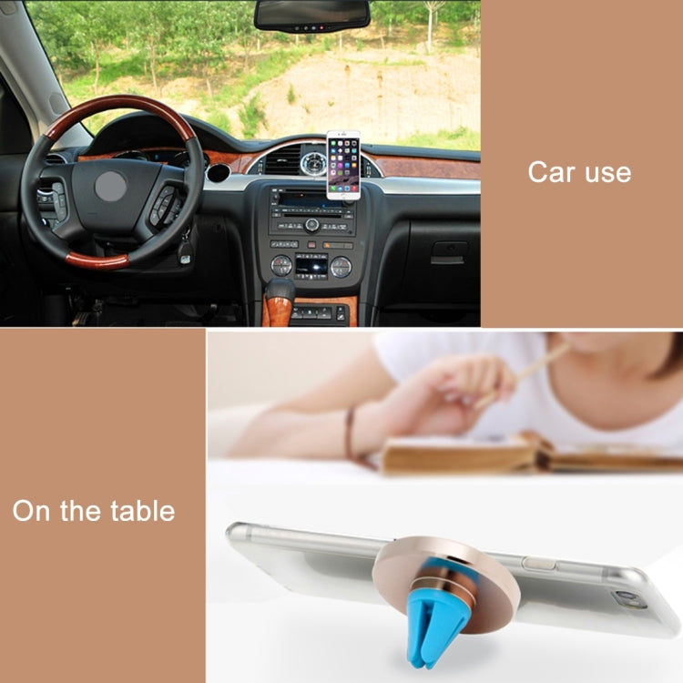 ASZUNE 360 Degree Rotatable Universal SC Nanometer Micro-suction Car Air Vent Phone Holder Stand, For 3.5 - 5.5 inch Mobile Phones(Black)