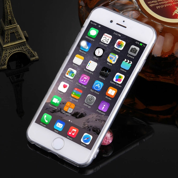For iPhone 6 & 6s Bowknot Chain Pendant Electroplating Mirror TPU Protective Case