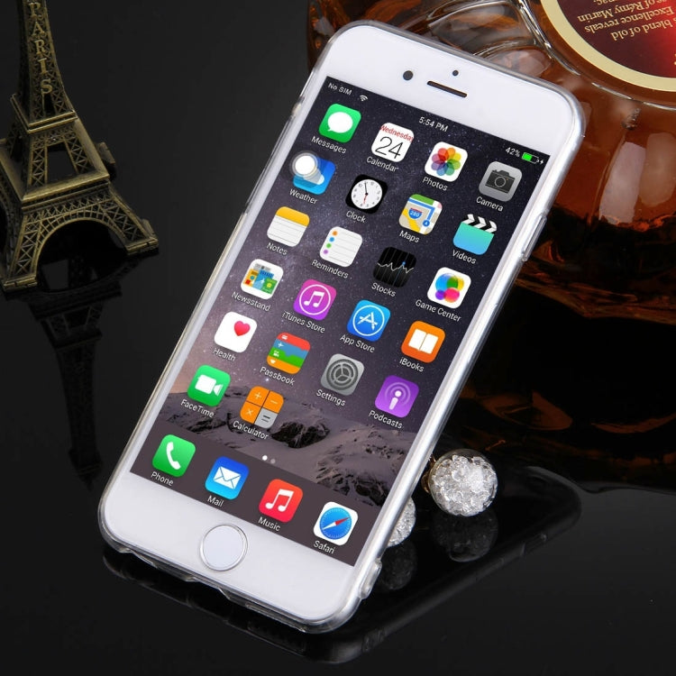 For iPhone 6 & 6s Bowknot Chain Pendant Electroplating Mirror TPU Protective Case
