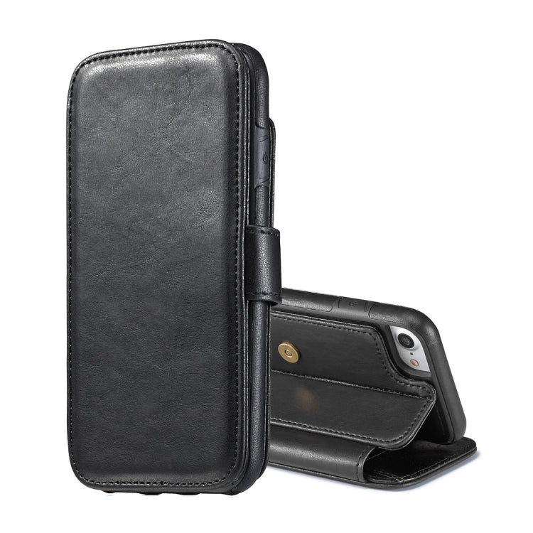 For iPhone 6 & 6s Detachable Retro PU Leather Texture Horizontal Flip Protective Leather Case with Card Slots & Holder & Wallet & Photo Frame