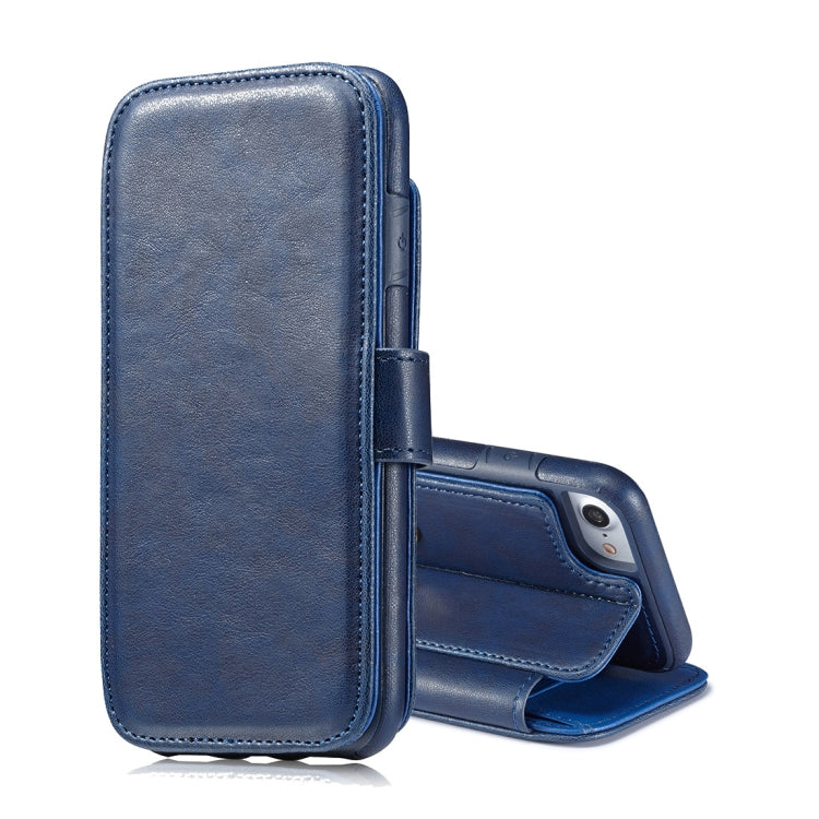 For iPhone 6 & 6s Detachable Retro PU Leather Texture Horizontal Flip Protective Leather Case with Card Slots & Holder & Wallet & Photo Frame