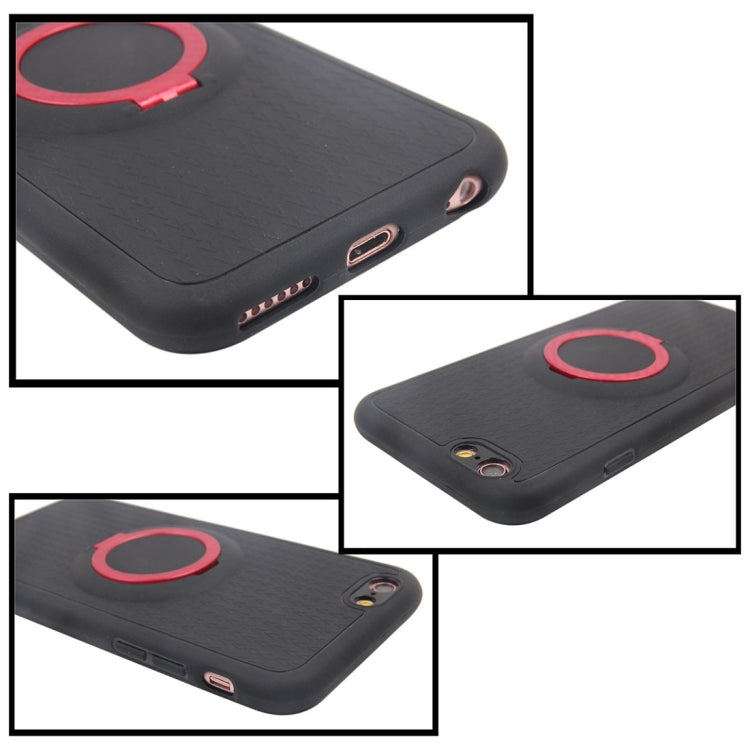 For iPhone 6 TPU + PC Protective Back Case with Ring Holder